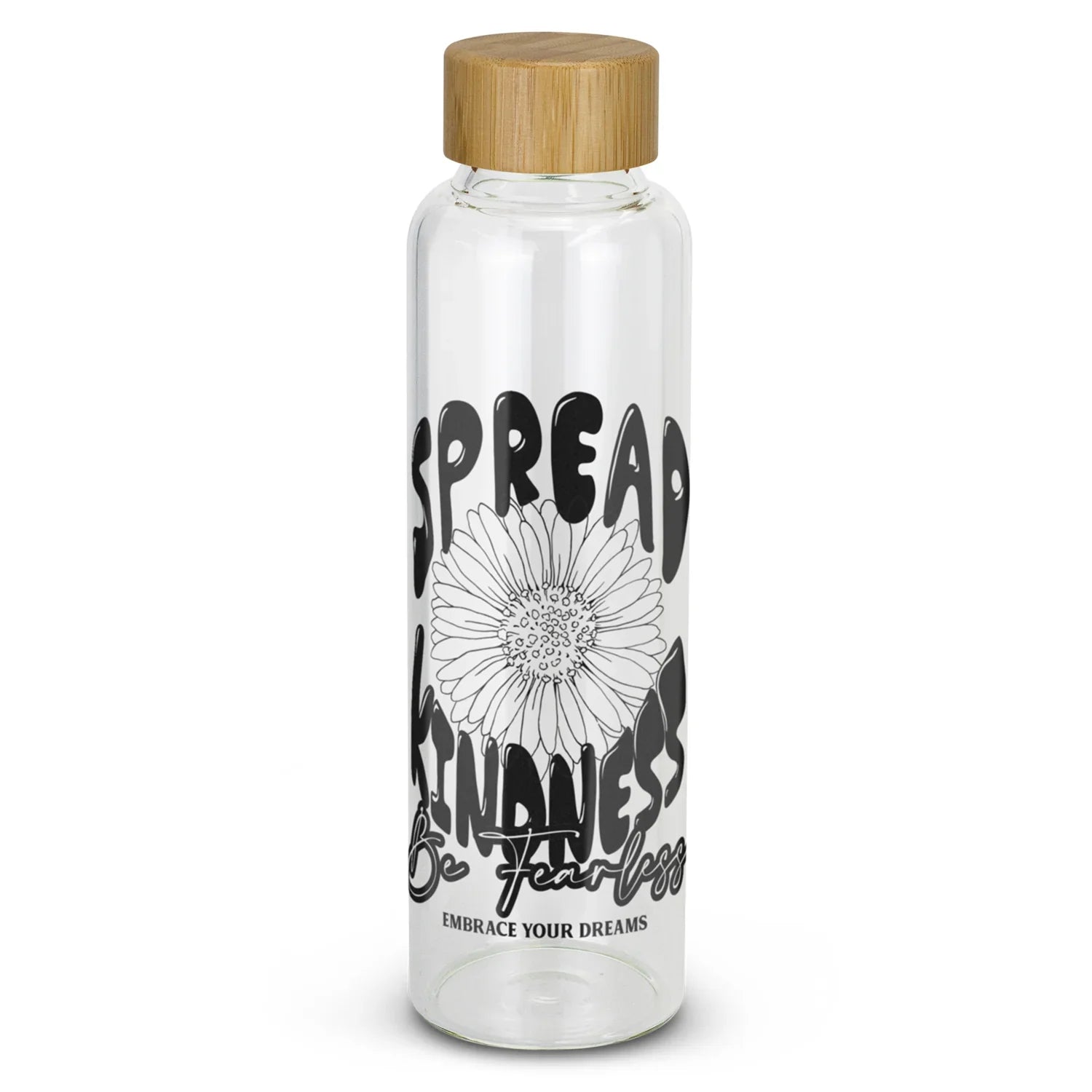 Eden Glass Bottle Bamboo Lid - PrintaPromo