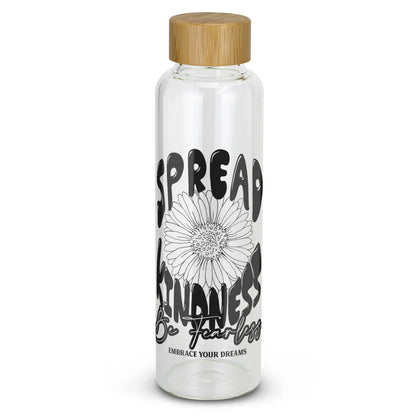 Eden Glass Bottle Bamboo Lid - PrintaPromo