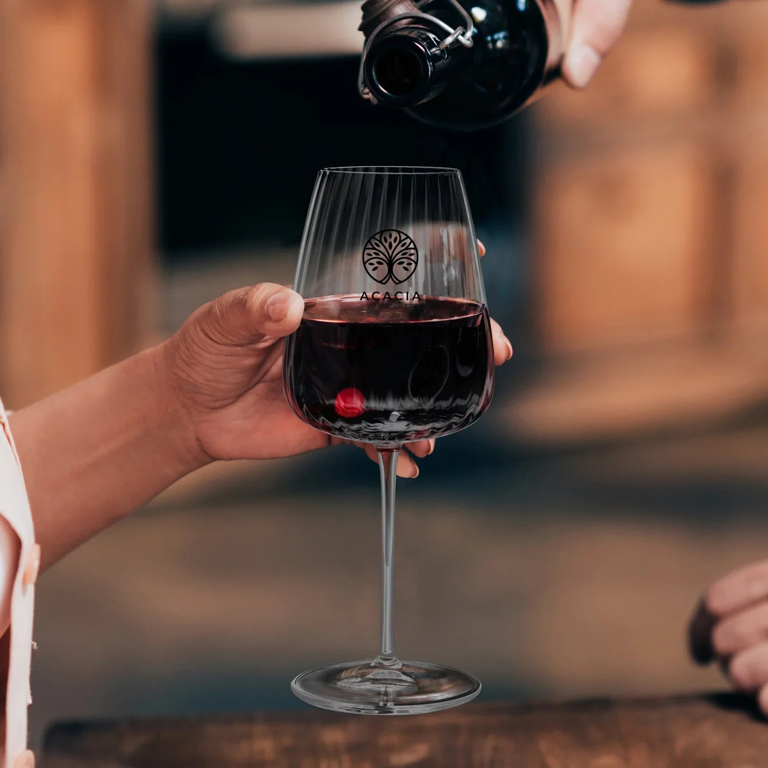 Luigi Bormioli Optica Bordeaux Glass - PrintaPromo