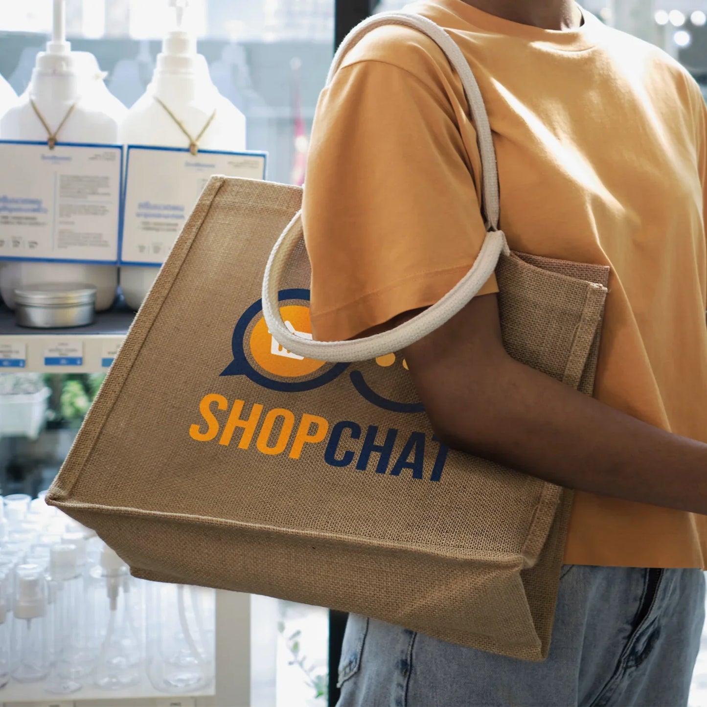 Modena Starch Jute Tote Bag - PrintaPromo