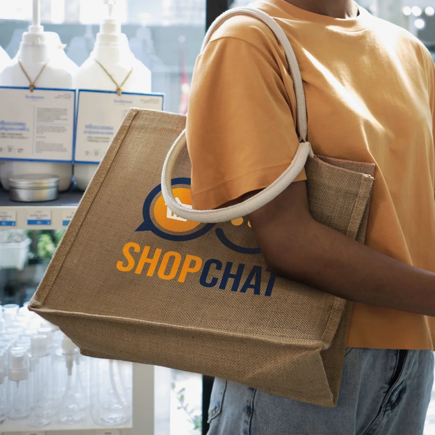 Modena Starch Jute Tote Bag - PrintaPromo
