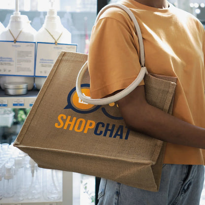 Modena Starch Jute Tote Bag - PrintaPromo