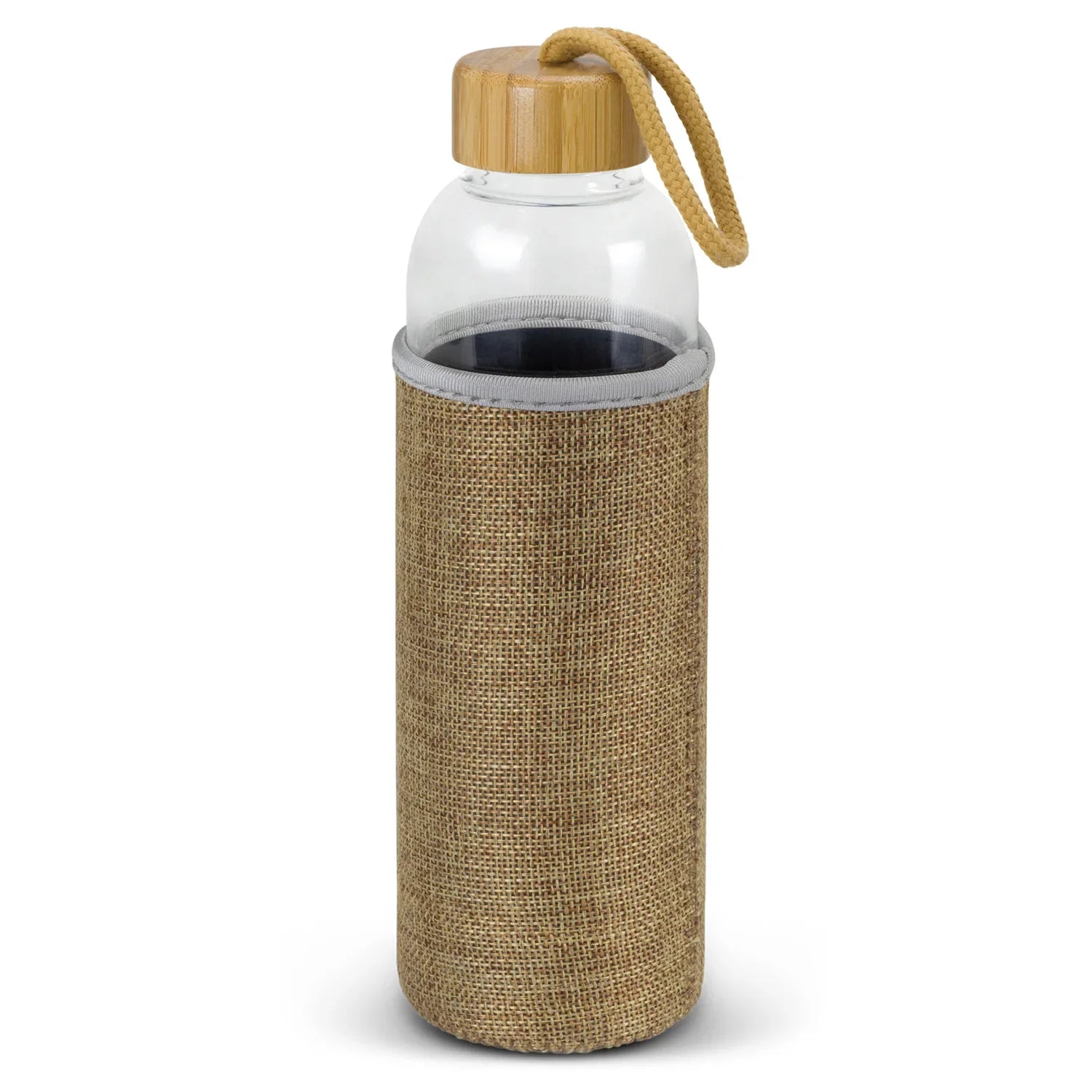 Eden Glass Bottle - Natural Sleeve - PrintaPromo