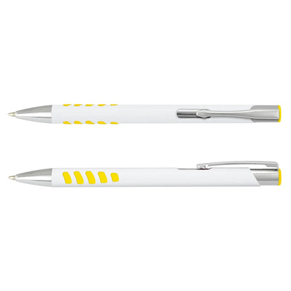 Panama Grip Pen - White Barrel - PrintaPromo