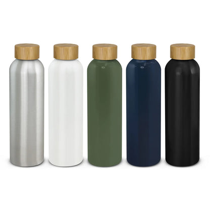 Eden Aluminium Bottle Bamboo Lid - PrintaPromo