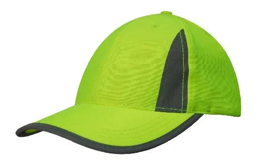 Luminescent Safety Cap with Reflective Inserts and Trim - PrintaPromo