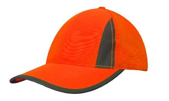 Luminescent Safety Cap with Reflective Inserts and Trim - PrintaPromo