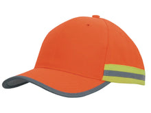 Hi Vis Cap with Reflective Tape - PrintaPromo