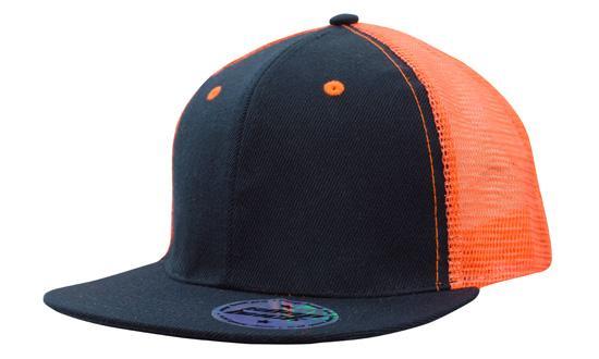 Premium American Twill with Mesh Back Flat Peak - PrintaPromo