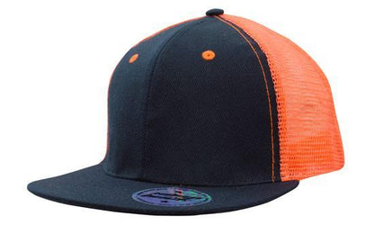 Premium American Twill with Mesh Back Flat Peak - PrintaPromo