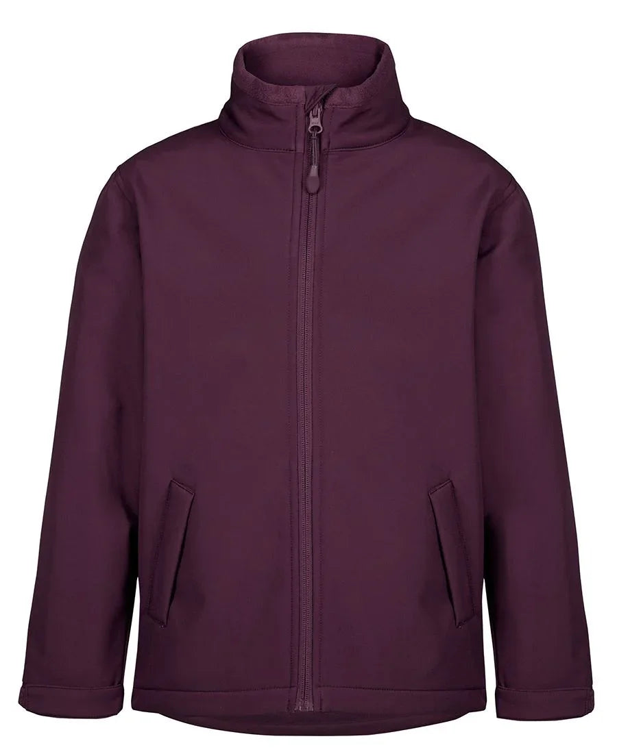 Pdm Kids Three Layer Softshell Jacket Maroon3WSJ - PrintaPromo
