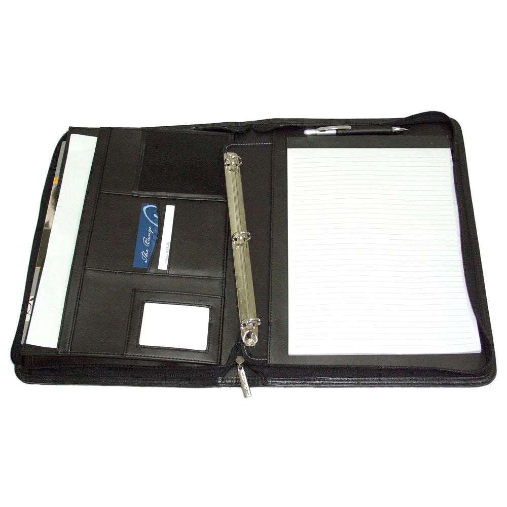 The Manhattan A4 Imitation Leather Zip Compendium - PrintaPromo