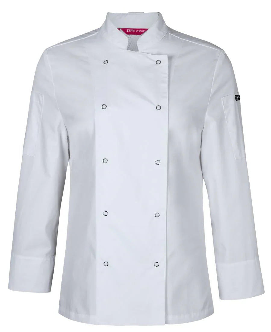 JB's Ladies L/S Snap Button Chefs Jacket 5CJL1 - PrintaPromo