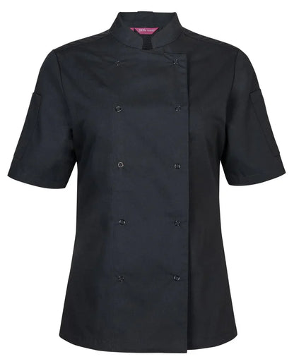 JB's Ladies S/S Snap Button Chefs Jacket 5CJS1 - PrintaPromo