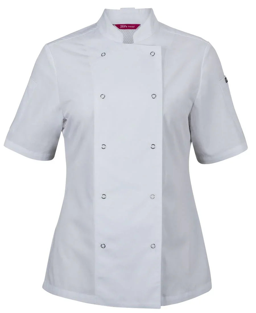 JB's Ladies S/S Snap Button Chefs Jacket 5CJS1 - PrintaPromo