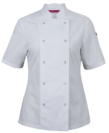 JB's Ladies S/S Snap Button Chefs Jacket 5CJS1 - PrintaPromo