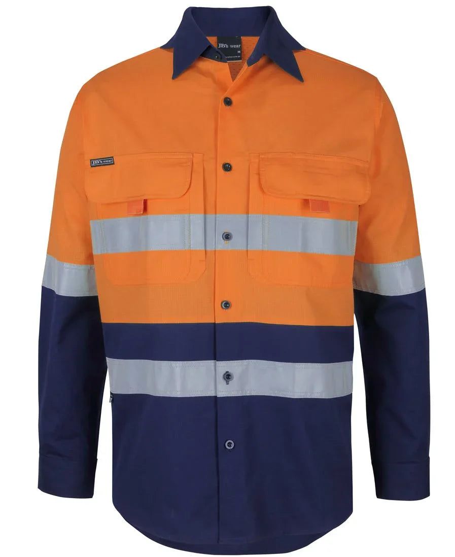 JB's Hv (D+N) L/S Ripstop Fishing Shirt 6DNRL - PrintaPromo