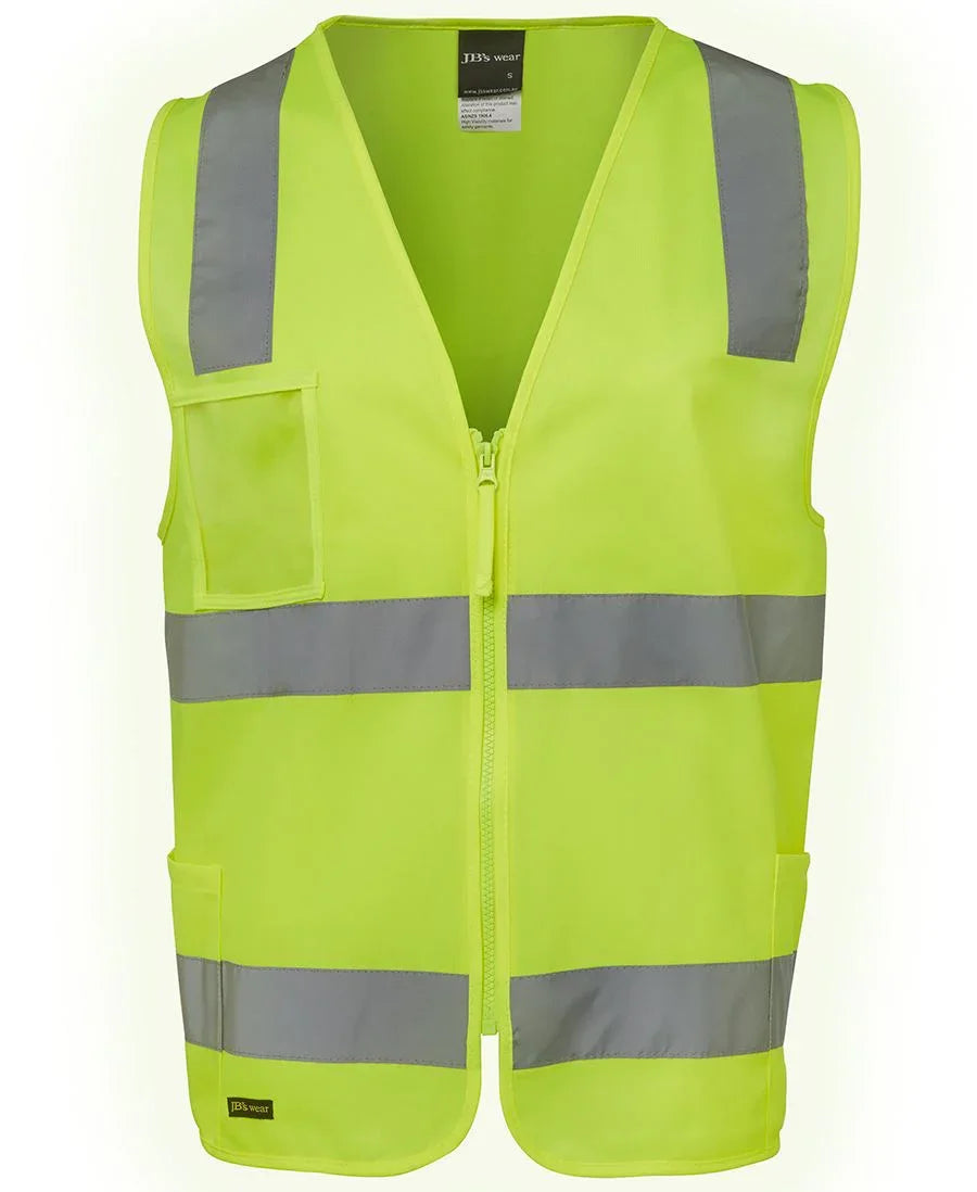 JB's Hv (D+N) Zip Safety Vest 6DNSZ - PrintaPromo