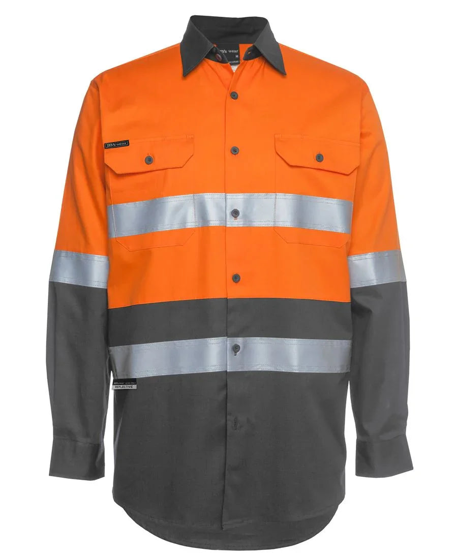 JB's Hv (D+N) L/S 150G W/Shirt Orange/Charcoal6DNWL - PrintaPromo