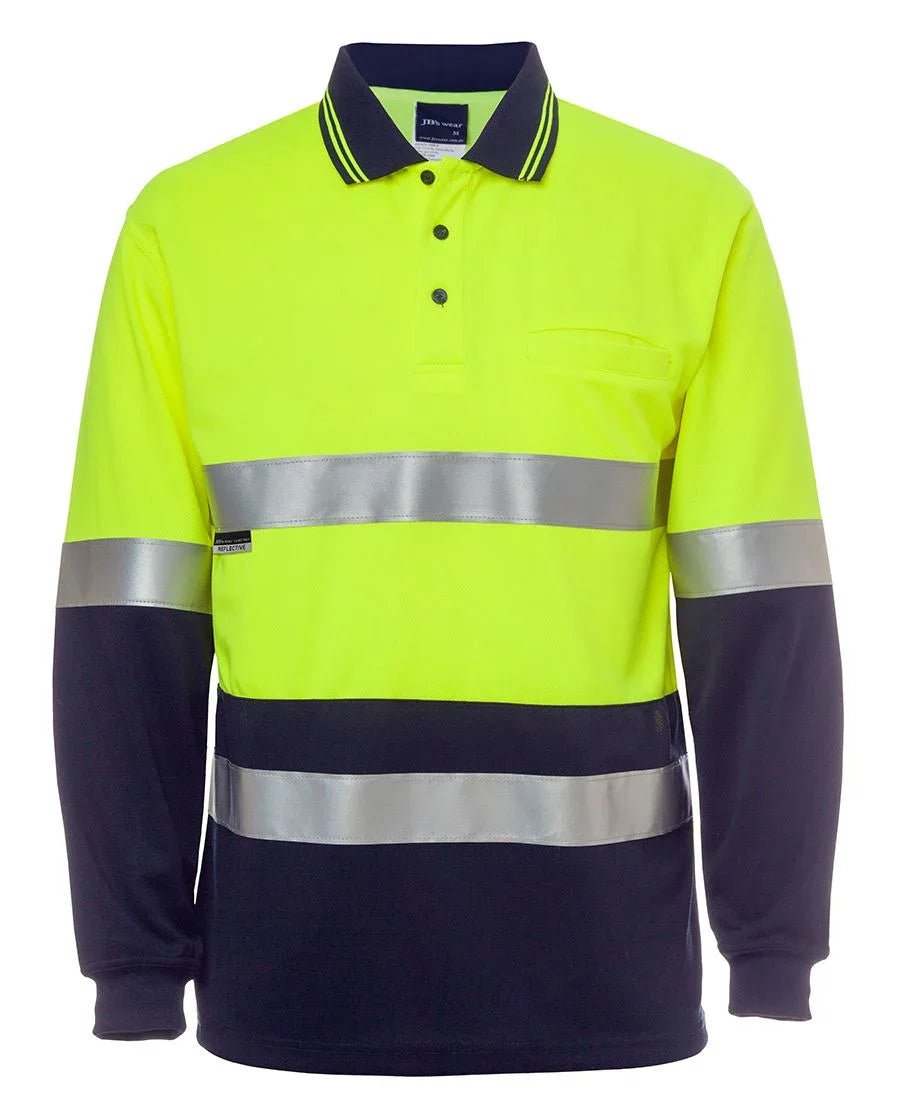 JB's Hv L/S (D+N) Cotton Back Polo 6HMCB - PrintaPromo