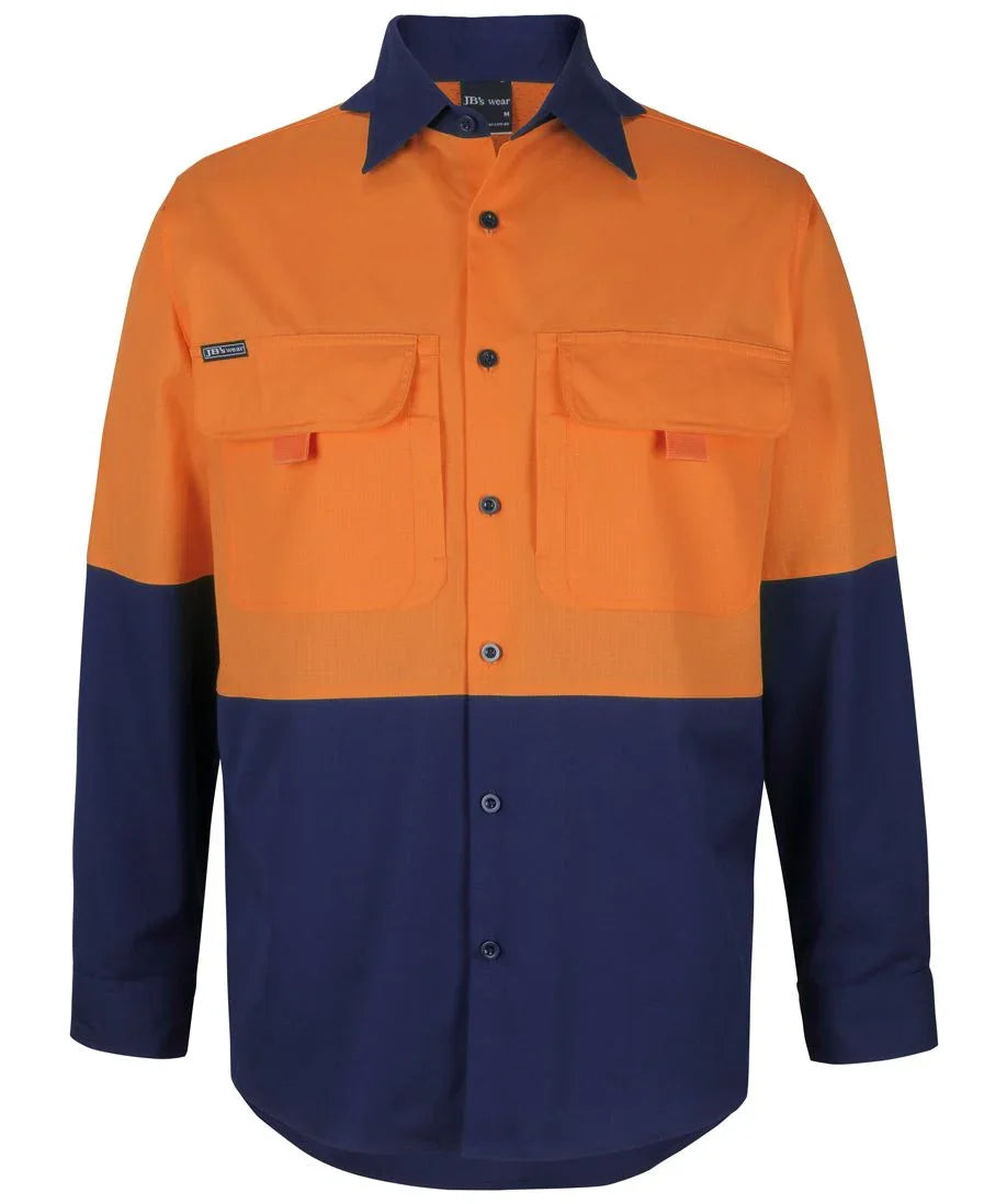 JB's Hv L/S Ripstop Fishing Shirt 6HNRL - PrintaPromo