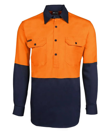 JB's Hv Close Front L/S 190G Shirt 6HVCF - PrintaPromo