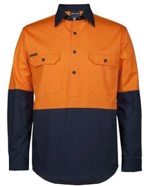 JB's Hv Close Front L/S 150G Work Shirt 6HVCS - PrintaPromo