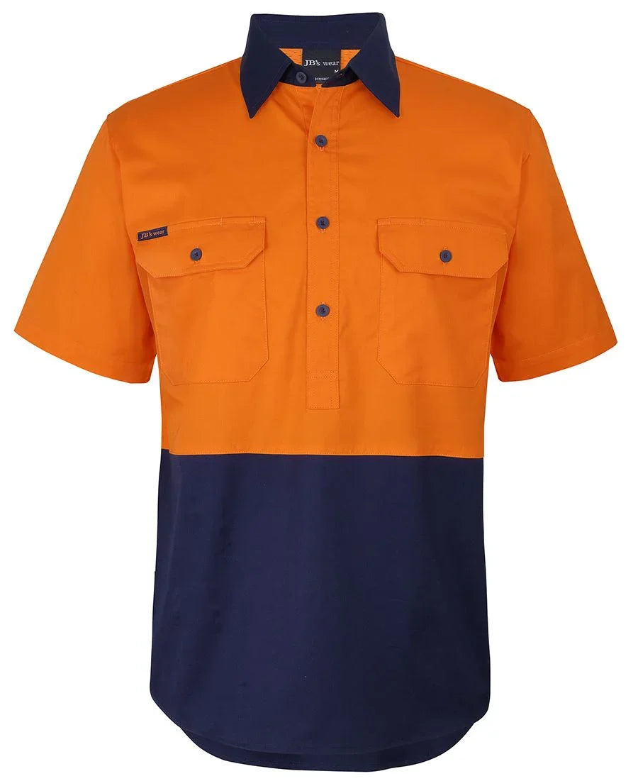 JB's Hv Close Front S/S 150G Work Shirt 6HVCW - PrintaPromo