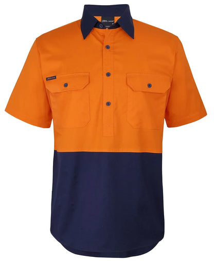 JB's Hv Close Front S/S 150G Work Shirt 6HVCW - PrintaPromo