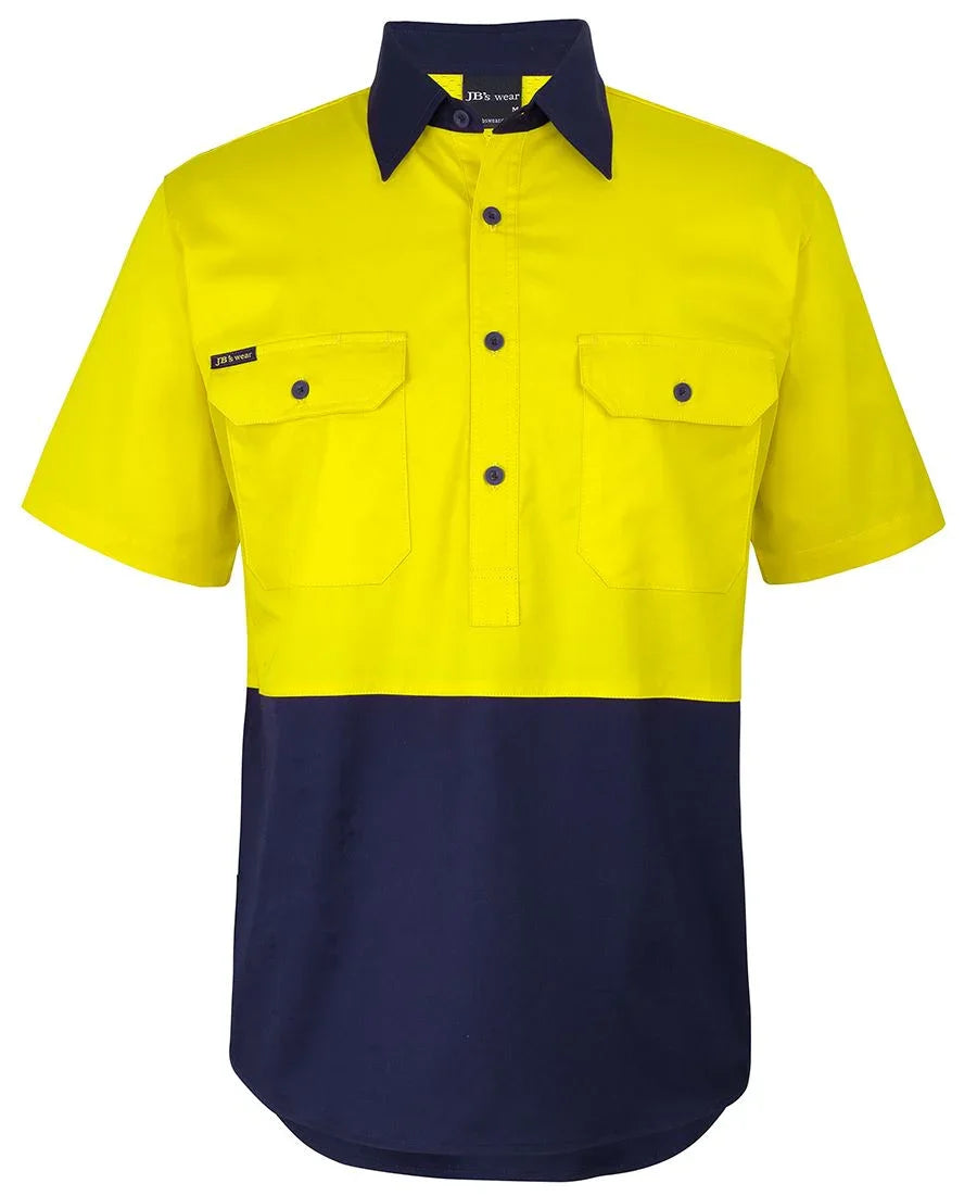 JB's Hv Close Front S/S 150G Work Shirt 6HVCW - PrintaPromo