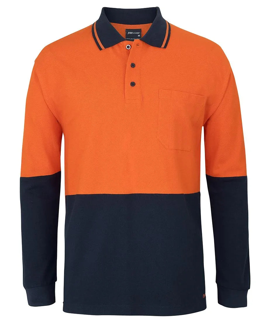 JB's Hv L/S Cotton Pique Trad Polo 6HVQL - PrintaPromo