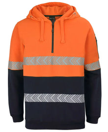 JB's Hv (D+N) 1/2 Zip Segmented Tape Hoodie 6HZSH - PrintaPromo