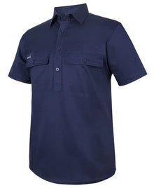 JB's S/S 150G Stretch Close Front Work Shirt 6WKCS - PrintaPromo