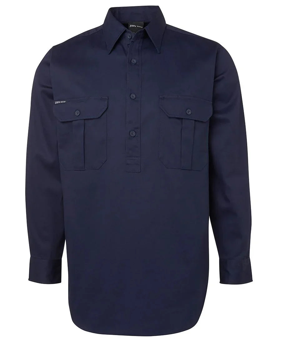 JB's Close Front L/S Work Shirt 6WSCF - PrintaPromo