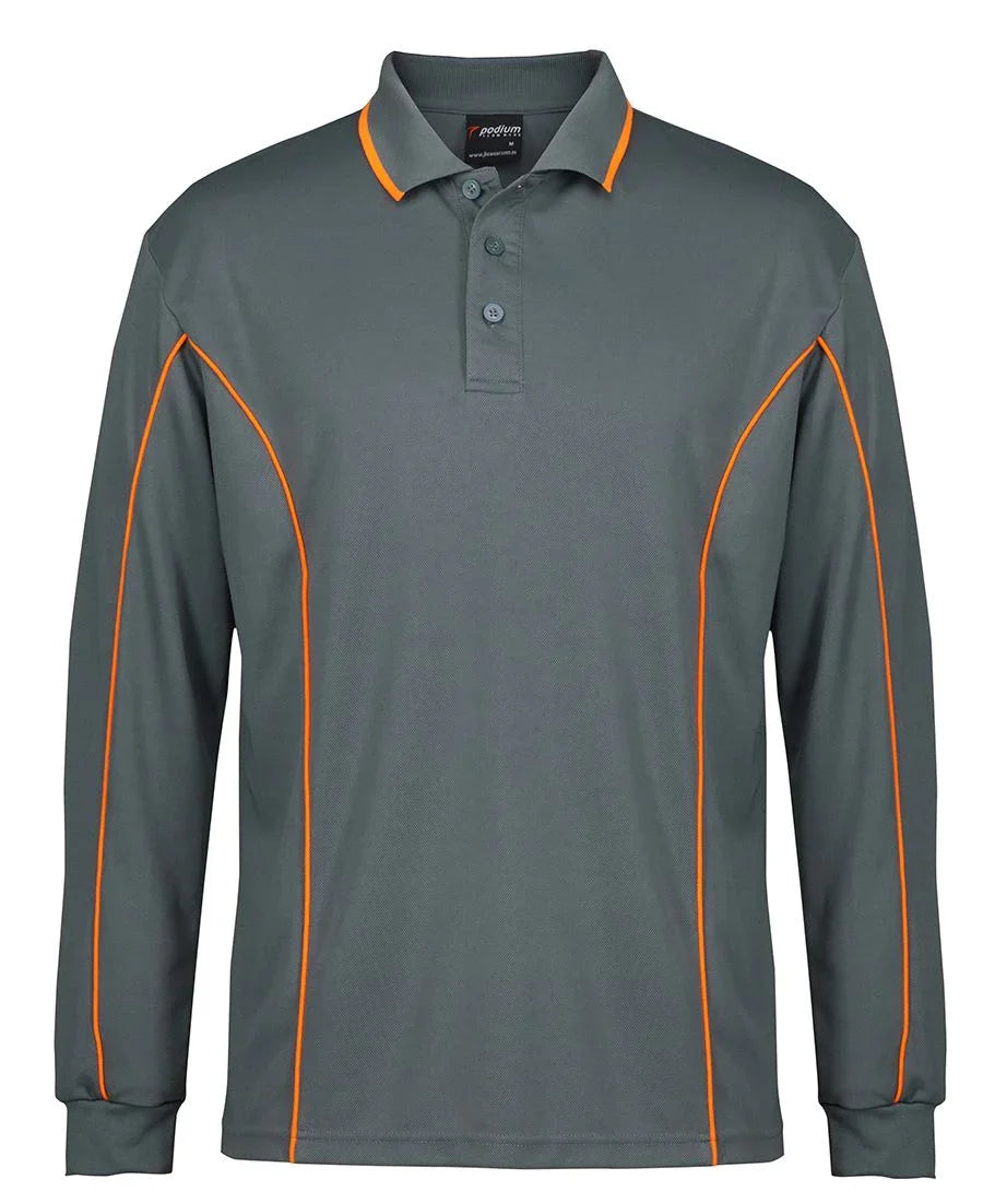 Podium L/S Piping Polo 7PIPL - PrintaPromo