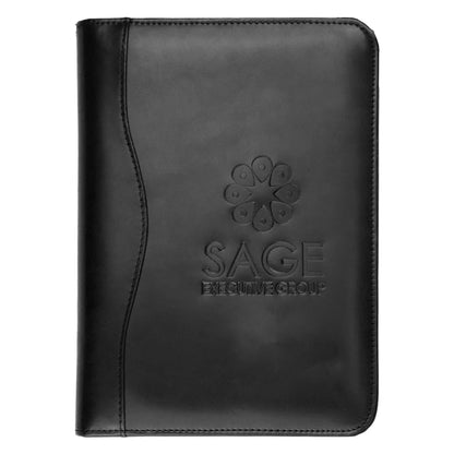 The Executive Compact A5 Leather Compendium - PrintaPromo