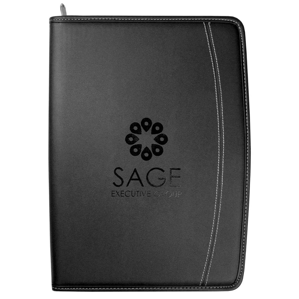 The Flare A4 Imitation Leather Zip Compendium - PrintaPromo
