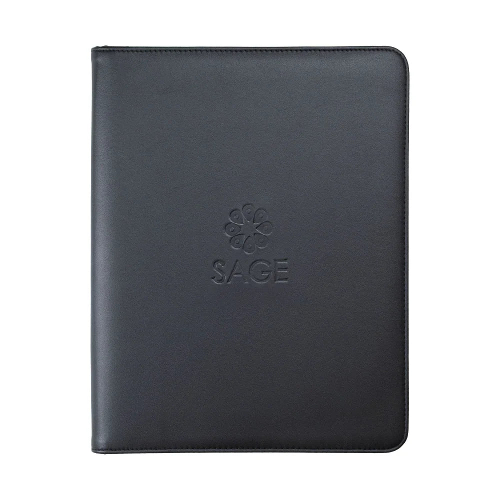 The Associate A4 Imitation Leather Zip Compendium - PrintaPromo