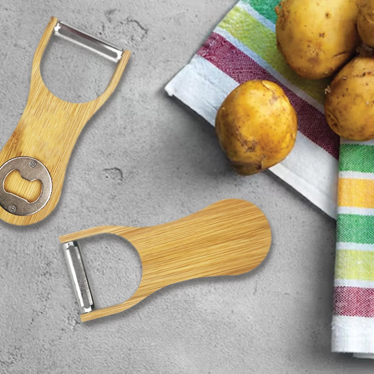 Orisha Bamboo Peeler Bottle Opener - PrintaPromo