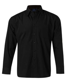 Mens Poplin Long Sleeve Business Shirt BS01L - PrintaPromo