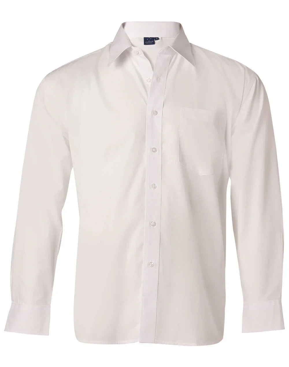 Mens Poplin Long Sleeve Business Shirt BS01L - PrintaPromo