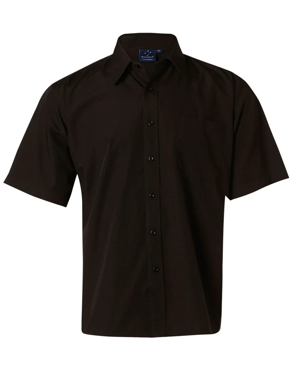 Mens Poplin Short Sleeve Business Shirt BS01S - PrintaPromo