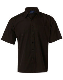Mens Poplin Short Sleeve Business Shirt BS01S - PrintaPromo