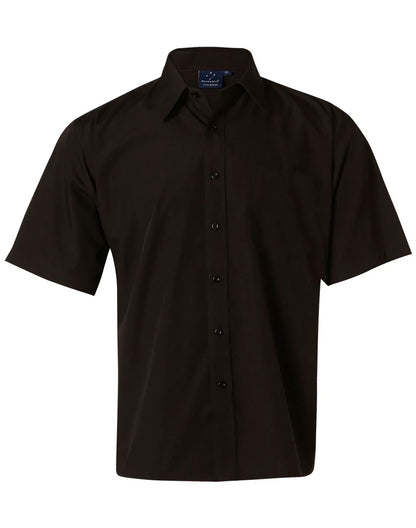 Mens Poplin Short Sleeve Business Shirt BS01S - PrintaPromo