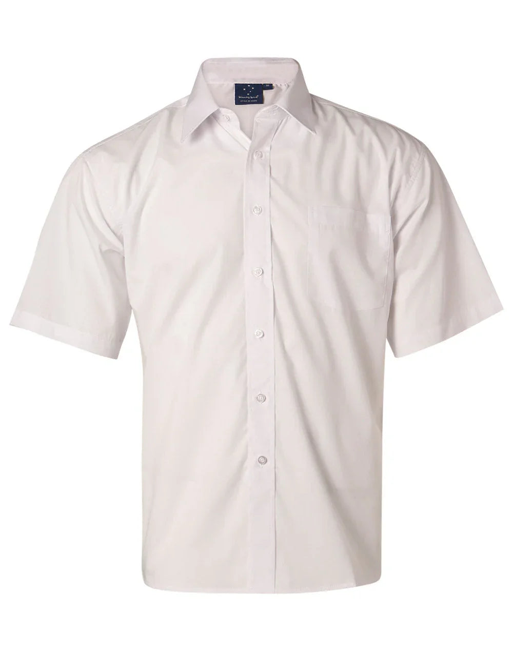 Mens Poplin Short Sleeve Business Shirt BS01S - PrintaPromo