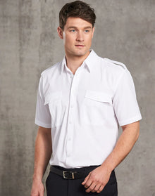 Mens Short Sleeve Epaulette Shirts BS06S - PrintaPromo
