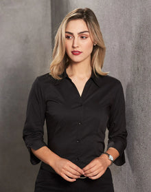 Ladies Teflon Executive 3/4 Sleeve Shirt BS07Q - PrintaPromo