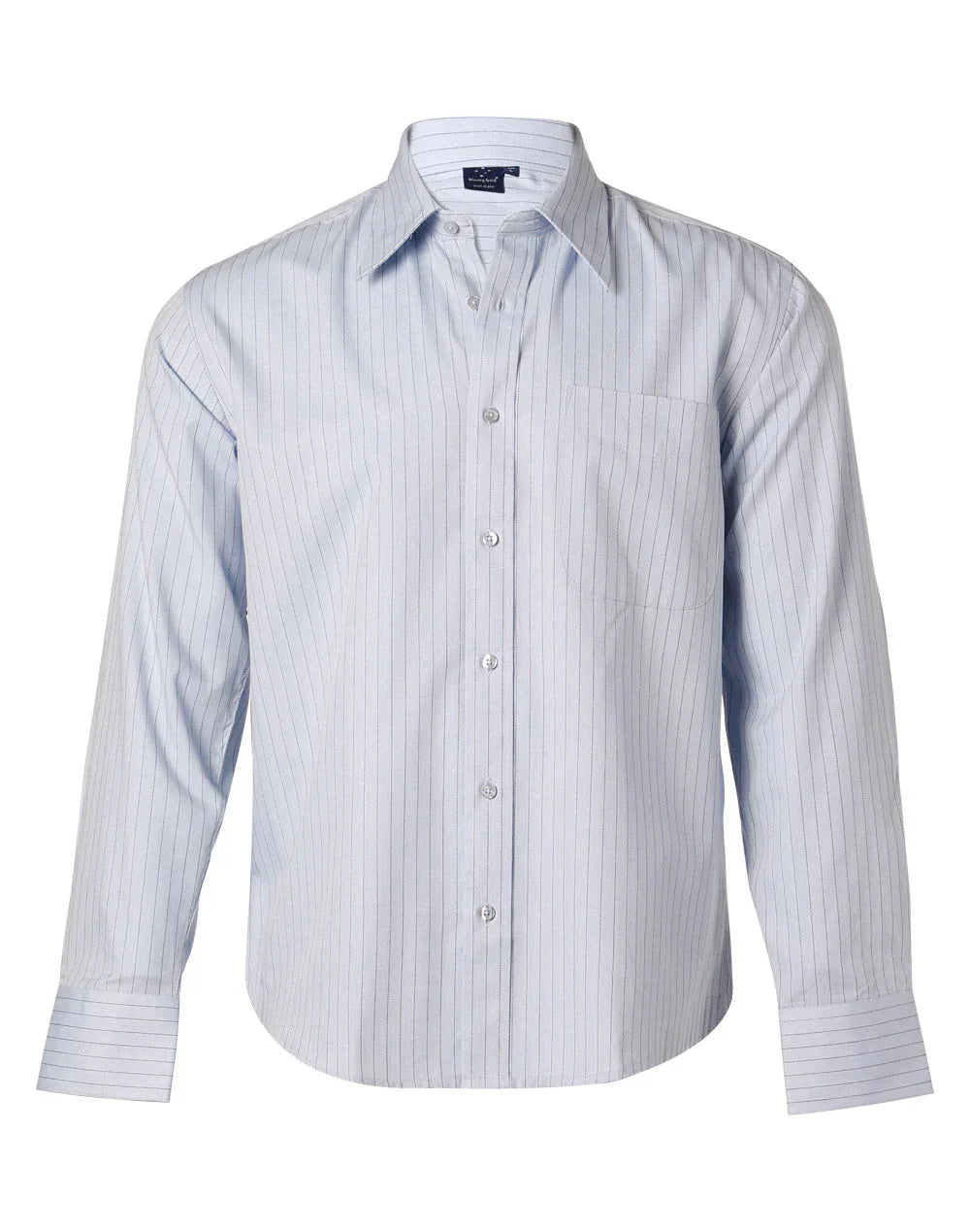 Mens Herringbone Pin Stripe Long Sleeve Shirt BS17 - PrintaPromo