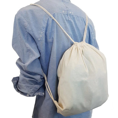 Calico Library Bag Drawstrings - PrintaPromo