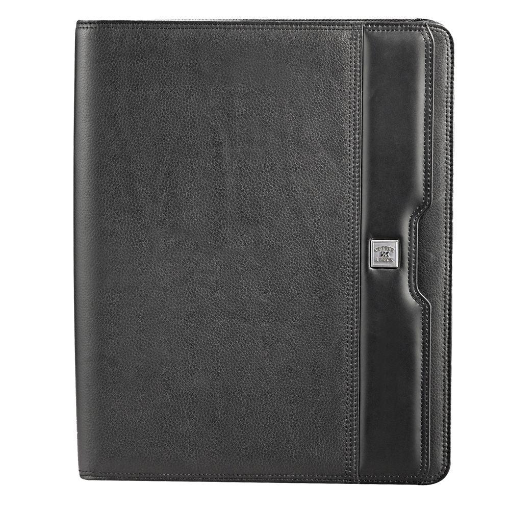 Cutter & Buck Nappa Leather A4 Zippered Compendium - PrintaPromo